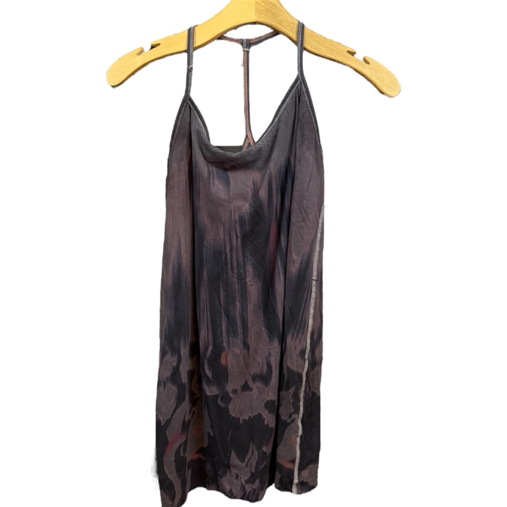 LULULEMON women’s grayish/purple patterned athletic racerback tank